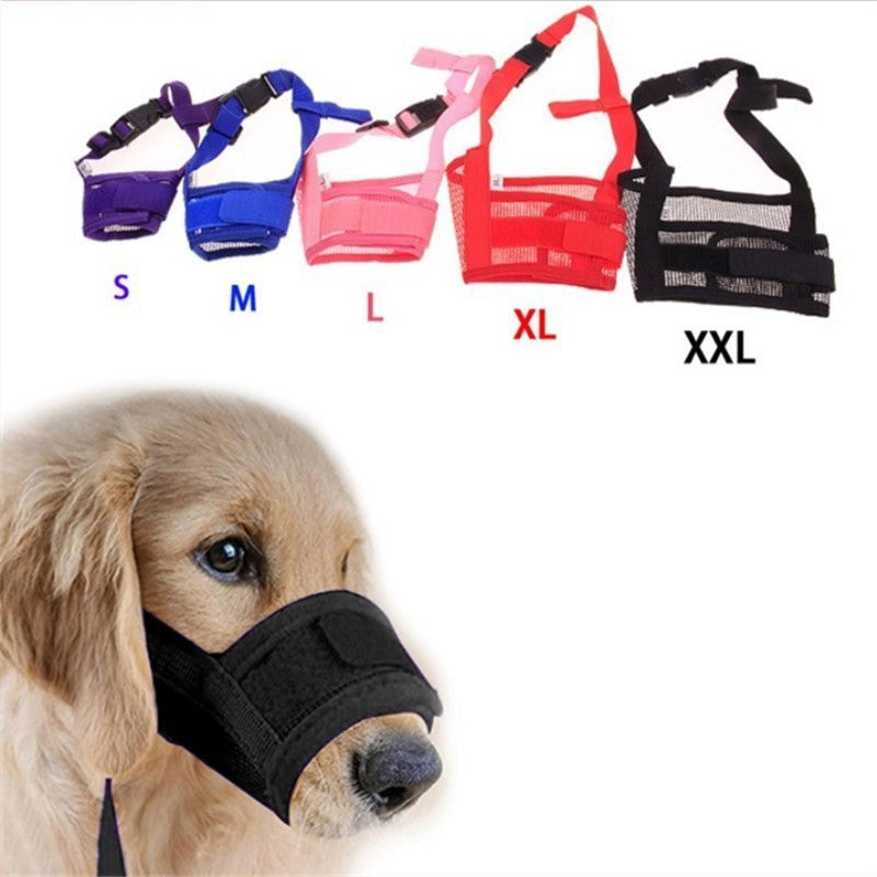 Muselière chien- Souple en maille* Noir