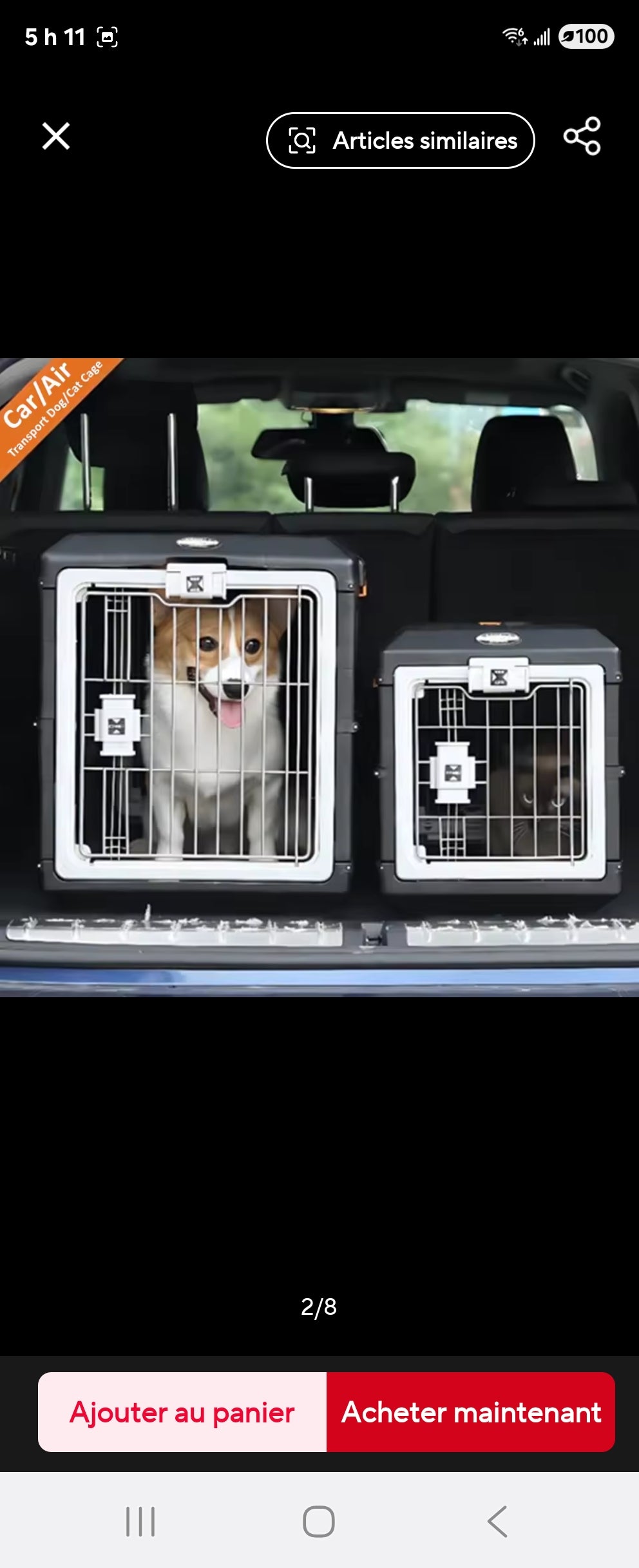 Cage de transport pour chien - Robustesse pratico-pliante