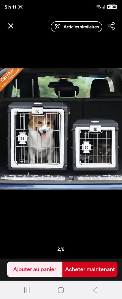 Cage de transport pour chien - Robustesse pratico-pliante