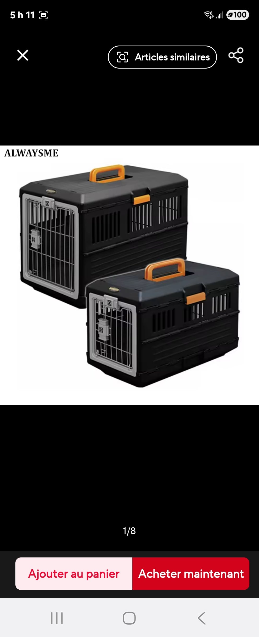 Cage de transport pour chien - Robustesse pratico-pliante